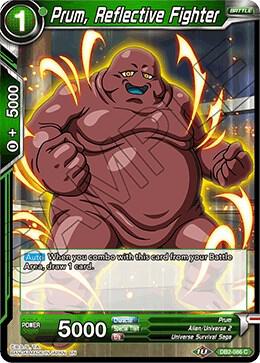 Prum Reflective Fighter Foil DB2-086 Draft Box 05 - Divine Multiverse Dragonball Super card