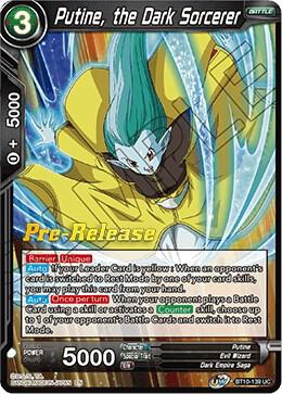 Putine the Dark Sorcerer BT10-139 Rise of the Unison Warrior Pre-Release Cards Dragonball Super card