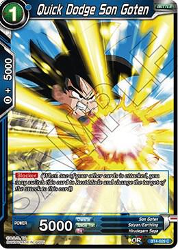 Quick Dodge Son Goten BT4-029 Colossal Warfare Dragonball Super card