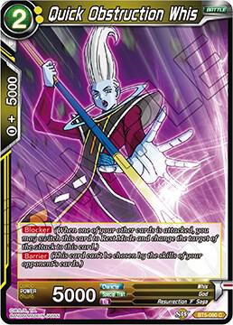 Quick Obstruction Whis BT5-090 Miraculous Revival Dragonball Super card