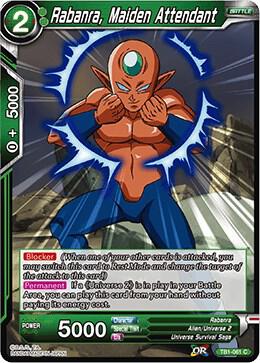 Rabanra Maiden Attendant Foil TB1-061 Tournament of Power Dragonball Super card