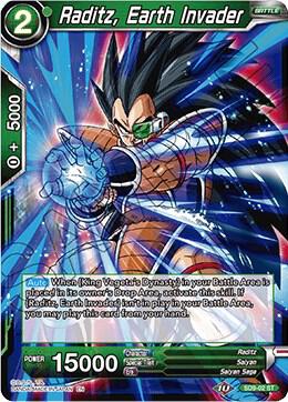 Raditz Earth Invader Foil SD9-02 Assault of the Saiyans Dragonball Super card