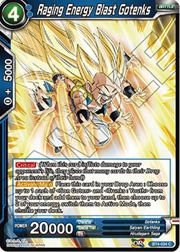 Raging Energy Blast Gotenks BT4-034 Colossal Warfare Dragonball Super card