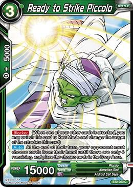 Ready to Strike Piccolo Foil BT2-080 Union Force Dragonball Super card