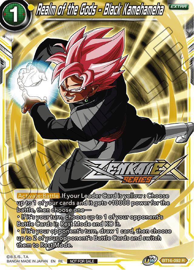 Realm of the Gods Black Kamehameha Event Pack 14 BT16-092 Promotion Cards Dragonball Super card