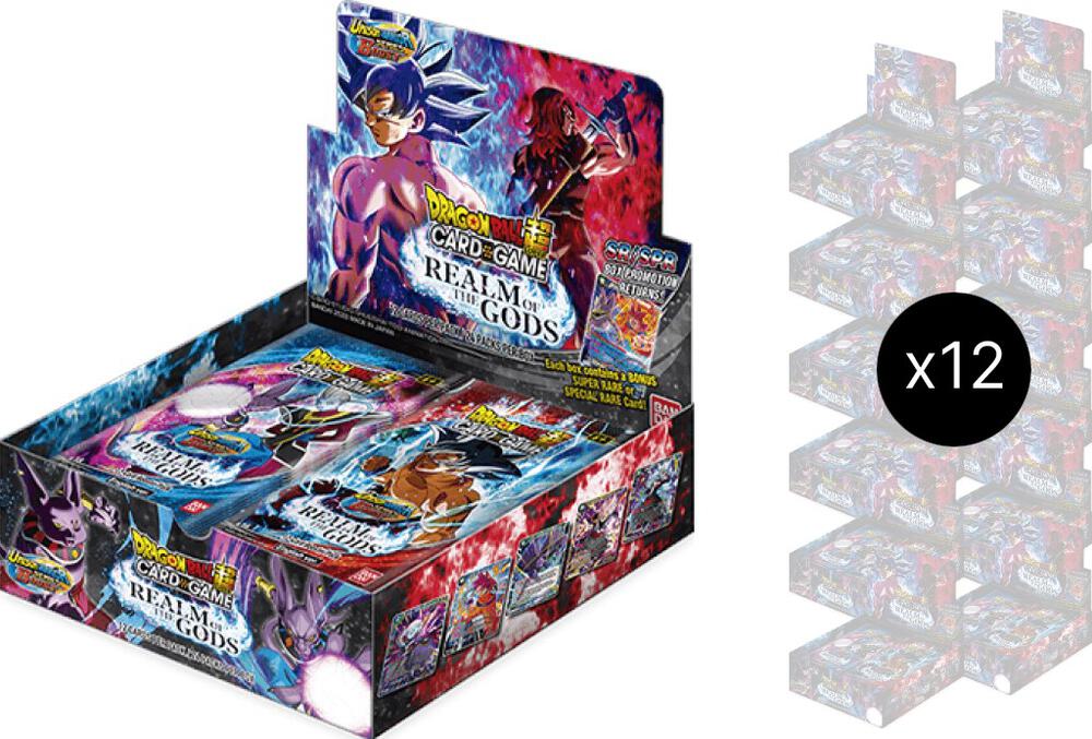 Realm of the Gods Booster Box Case  Realm of the Gods Dragonball Super card
