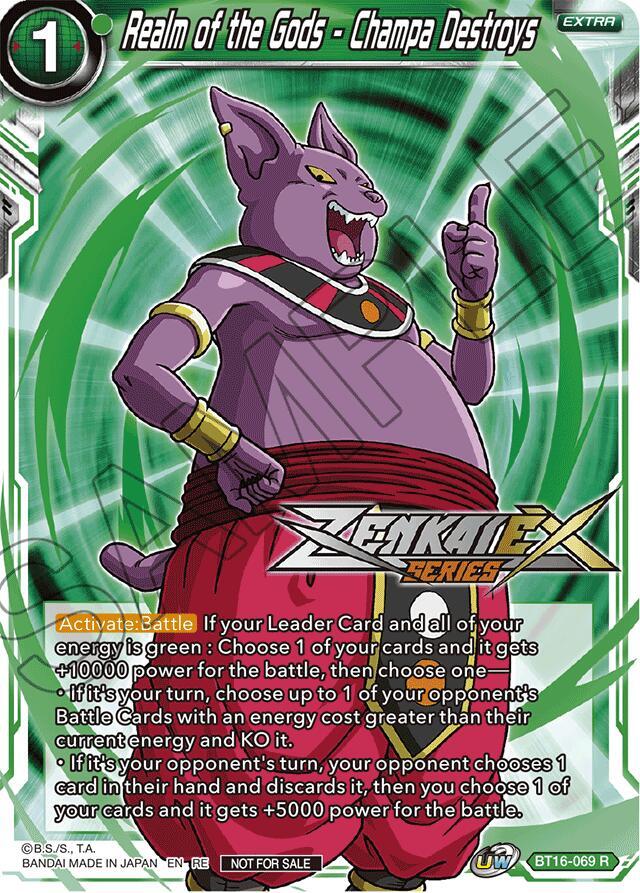 Realm of the Gods Champa Destroys Event Pack 14 BT16-069 Promotion Cards Dragonball Super card