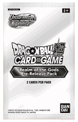 Realm of the Gods Pre Release Pack  Realm of the Gods Pre-Release Cards Dragonball Super card