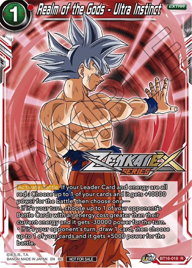 Realm of the Gods Ultra Instinct Event Pack 14 BT16-018 Promotion Cards Dragonball Super card
