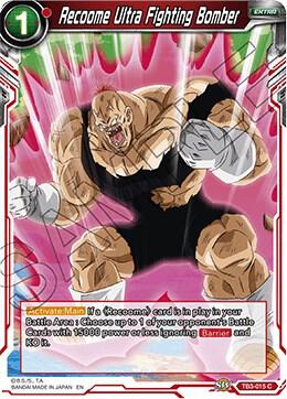 Recoome Ultra Fighting Bomber Foil TB3-015 Clash of Fates Dragonball Super card