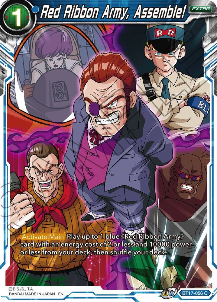 Red Ribbon Army Assemble BT17-056 Ultimate Squad Dragonball Super card