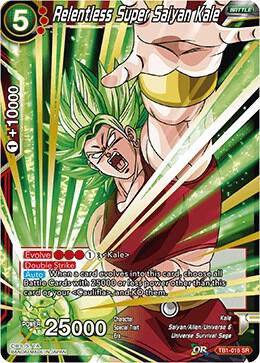 Relentless Super Saiyan Kale TB1-015 Tournament of Power Dragonball Super card