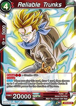 Reliable Trunks Foil BT3-010 Cross Worlds Dragonball Super card
