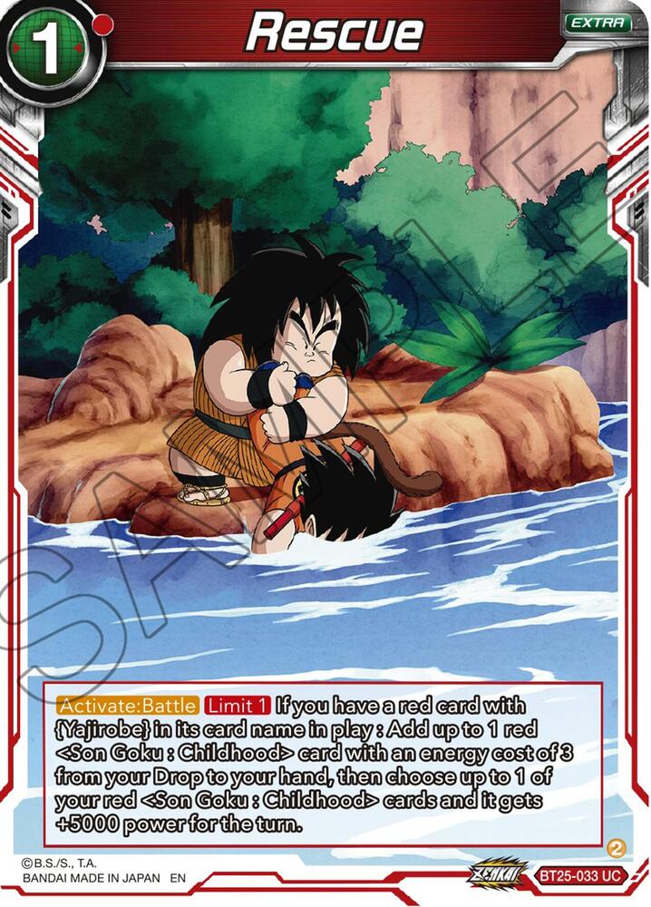 Rescue BT25-033 Legend of the Dragon Balls Dragonball Super card