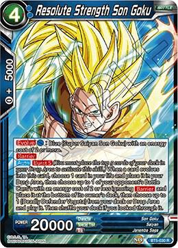 Resolute Strength Son Goku BT5-030 Miraculous Revival Dragonball Super card