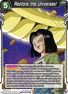 Restore the Universes Foil BT6-116 Destroyer Kings Dragonball Super card