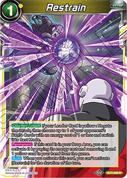 Restrain BT7-098 Assault of the Saiyans Dragonball Super card