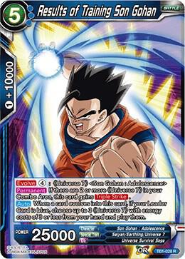 Results of Training Son Gohan TB1-028 Tournament of Power Dragonball Super card
