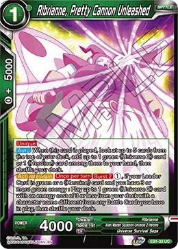 Ribrianne Pretty Cannon Unleashed Foil EB1-33 Battle Evolution Booster Dragonball Super card