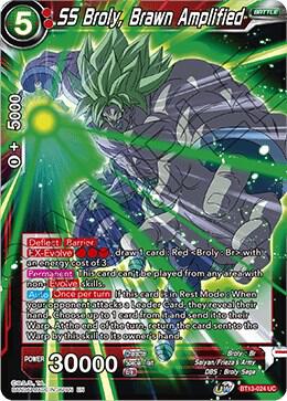 SS Broly Brawn Amplified Foil BT13-024 Supreme Rivalry Dragonball Super card