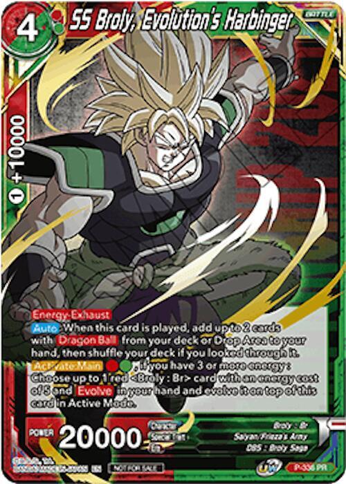 SS Broly Evolutions Harbinger Championship Pack 2021 Vol2 P-336 Promotion Cards Dragonball Super card
