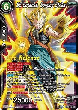 SS Gotenks Surging Strike BT13-133 Supreme Rivalry Pre-Release Cards Dragonball Super card