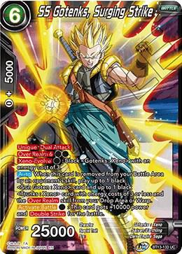 SS Gotenks Surging Strike Foil BT13-133 Supreme Rivalry Dragonball Super card
