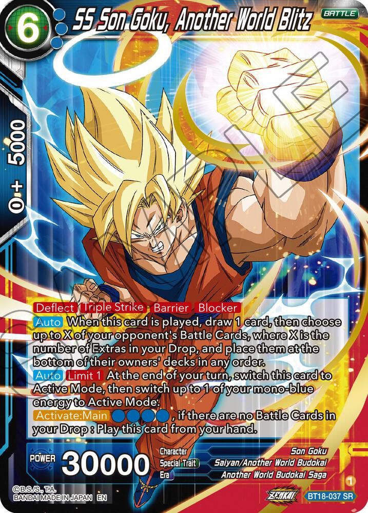 SS Son Goku Another World Blitz BT18-037 Dawn of the Z-Legends Dragonball Super card