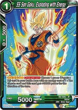 SS Son Goku Exploding with Energy Foil BT6-055 Destroyer Kings Dragonball Super card