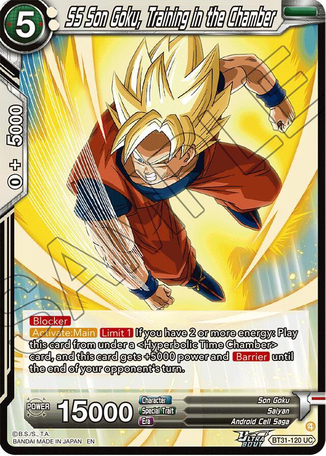 SS Son Goku Training in the Chamber BT31-120 Impact Beyond Dimensions Dragonball Super card