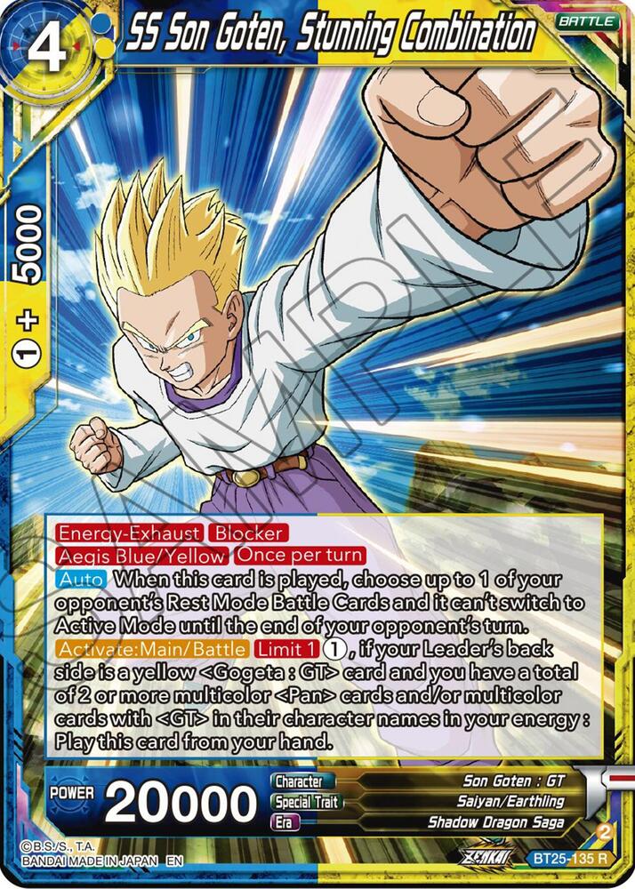 SS Son Goten Stunning Combination BT25-135 Legend of the Dragon Balls Dragonball Super card