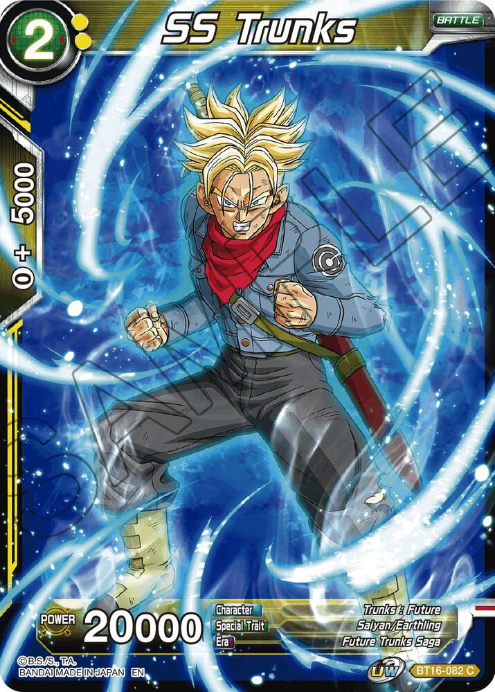 SS Trunks Foil BT16-082 Realm of the Gods Dragonball Super card