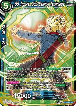 SS Trunks God Sealing Technique Foil BT10-044 Rise of the Unison Warrior Dragonball Super card