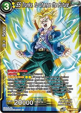 SS Trunks to Change the Future Foil BT13-102 Supreme Rivalry Dragonball Super card