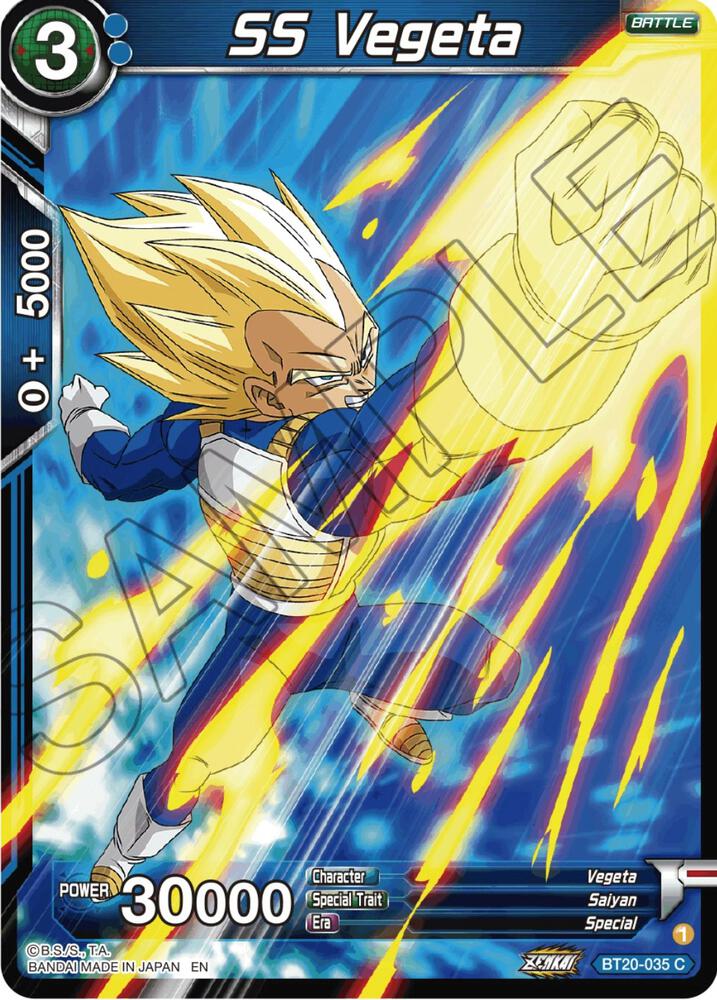SS Vegeta BT20-035 Power Absorbed Dragonball Super card
