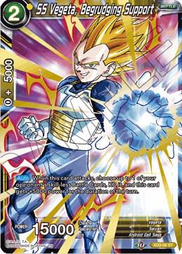 SS Vegeta Begrudging Support XD3-06 Universal Onslaught Dragonball Super card