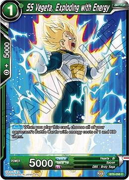 SS Vegeta Exploding with Energy BT6-056 Destroyer Kings Dragonball Super card