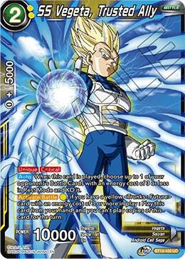 SS Vegeta Trusted Ally Foil BT13-100 Supreme Rivalry Dragonball Super card