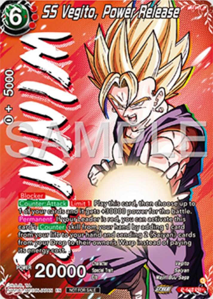 SS Vegito Power Release Winner P-643 Tournament Promotion Cards Dragonball Super card