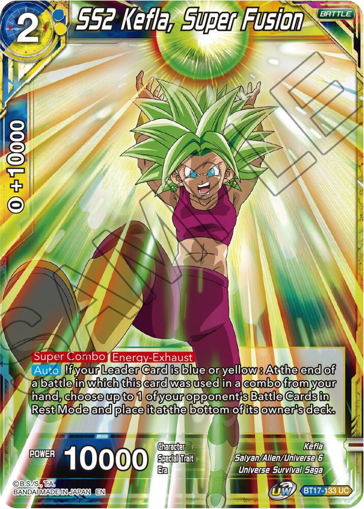 SS2 Kefla Super Fusion BT17-133 Ultimate Squad Dragonball Super card