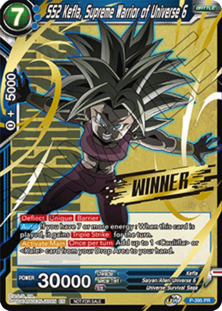 SS2 Kefla Supreme Warrior of Universe 6 Winner Stamped Championship Pack 2022 Vol1 P-395 Promotion Cards Dragonball Super card