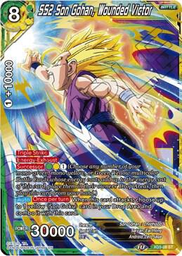 SS2 Son Gohan Wounded Victor Foil XD3-08 Universal Onslaught Dragonball Super card