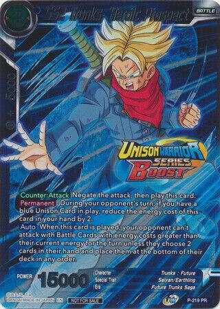 SS2 Trunks Heroic Prospect Event Pack 08 P-219 Tournament Promotion Cards Dragonball Super card