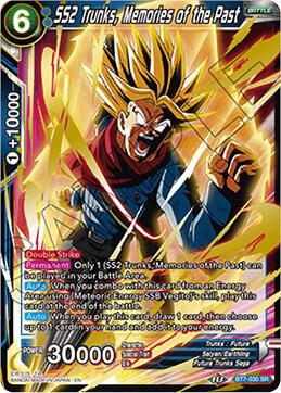 SS2 Trunks Memories of the Past BT7-030 Assault of the Saiyans Dragonball Super card