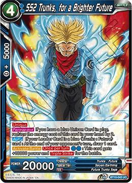SS2 Trunks for a Brighter Future Foil BT10-043 Rise of the Unison Warrior Dragonball Super card