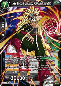 SS3 Bardock Breaking Free From the Mask BT13-125 Supreme Rivalry Dragonball Super card