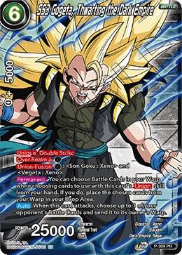 SS3 Gogeta Thwarting the Dark Empire Winner Stamp P-308 Tournament Promotion Cards Dragonball Super card