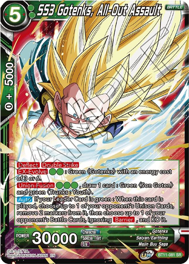 SS3 Gotenks All Out Assault BT11-081 Vermilion Bloodline Dragonball Super card