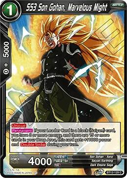 SS3 Son Gohan Marvelous Might Foil BT12-129 Vicious Rejuvenation Dragonball Super card