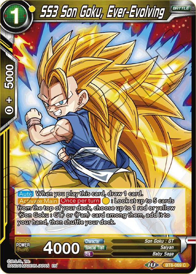 SS3 Son Goku Ever Evolving Foil BT8-069 Malicious Machinations Dragonball Super card